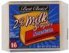 Best Choice cheese food american, 2% milk singles Calories