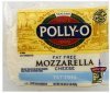 Polly-O cheese mozzarella, fat free Calories