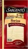 Sargento cheese natural deli style swiss Calories