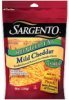 Sargento cheese reduced fat mild cheddar shredded Calories