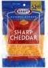 Kraft cheese shredded, natural, sharp cheddar Calories
