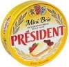 President cheese soft-ripened, double creme, mini brie Calories