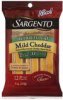 Sargento cheese sticks natural, mild cheddar, reduced fat Calories