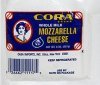 Cora cheese whole milk mozzarella Calories