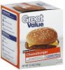 Great Value cheeseburger flame-broiled Calories