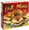 L.A. Minis cheeseburger minis Calories