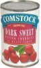 Comstock cherries pitted, dark, sweet, in heavy syrup Calories
