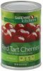 Safeway cherries pitted, in water, red tart Calories