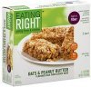Eating Right chewy bars high fiber, oats & peanut butter Calories
