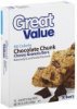 Great Value chewy granola bars 90 calorie, chocolate chunk Calories