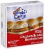 White Castle chicken breast sandwiches Calories