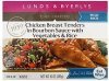 Lunds & Byerlys chicken breast tenders in bourbon sauce with vegetables & rice Calories