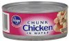 Kroger chicken chunk, in water Calories