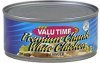 Valu Time chicken premium chunk white, in water Calories