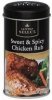 Safeway Select chicken rub sweet & spicy Calories