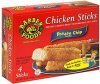 Barber Foods chicken sticks with potato chip breading. Calories