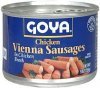 Goya chicken vienna sausages in chicken broth Calories
