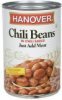 Hanover chili beans in chili sauce Calories