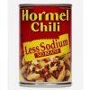 Hormel chili no beans, less sodium Calories