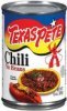 Texas Pete chili no beans Calories