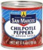Empacadora San Marcos chipotle peppers in adobo sauce Calories