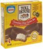 Toll House chocolate chip cookie bar with vanilla ice cream Calories