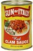 Sun of Italy clam sauce red Calories