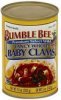 Bumble Bee clams baby, fancy whole Calories