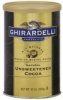 Ghirardelli Chocolate cocoa natural unsweetened Calories