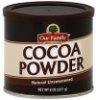 Our Family cocoa powder natural unsweetened Calories