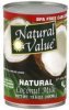 Natural Value coconut milk natural Calories