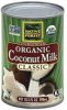 Native Forest coconut milk organic, unsweetened, classic Calories
