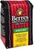 Berres Brothers Coffee Roasters coffee beans southern pecan cream decaf Calories