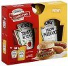 Heinz combo pack ketchup, yellow mustard Calories