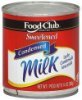 Food Club condensed milk sweetened Calories