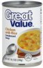 Great Value condensed soup chicken, with rice Calories