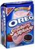 Oreo cookies chocolate sandwich, strawberry milkshake creme Calories