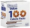 Great Value cookies mini chocolate chip Calories