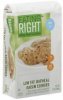 Eating Right cookies oatmeal raisin, low fat Calories