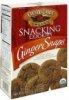 Country Choice Organic cookies snacking ginger snaps Calories
