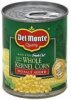 Del Monte corn golden sweet, whole kernel, no salt added Calories