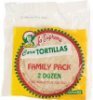 La Suprema corn tortillas family pack Calories