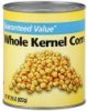 Guaranteed Value corn whole kernel Calories