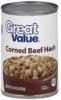 Great Value corned beef hash Calories