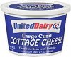 United Dairy cottage cheese large curd Calories