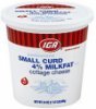 IGA cottage cheese small curd, 4% milkfat min Calories