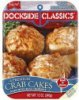 Dockside Classics crab cakes premium Calories