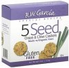 R.W. Garcia crackers 5 seed onion & chive Calories