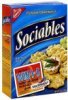 Sociables crackers baked savory Calories