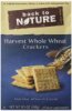 Back To Nature crackers harvest whole wheat Calories